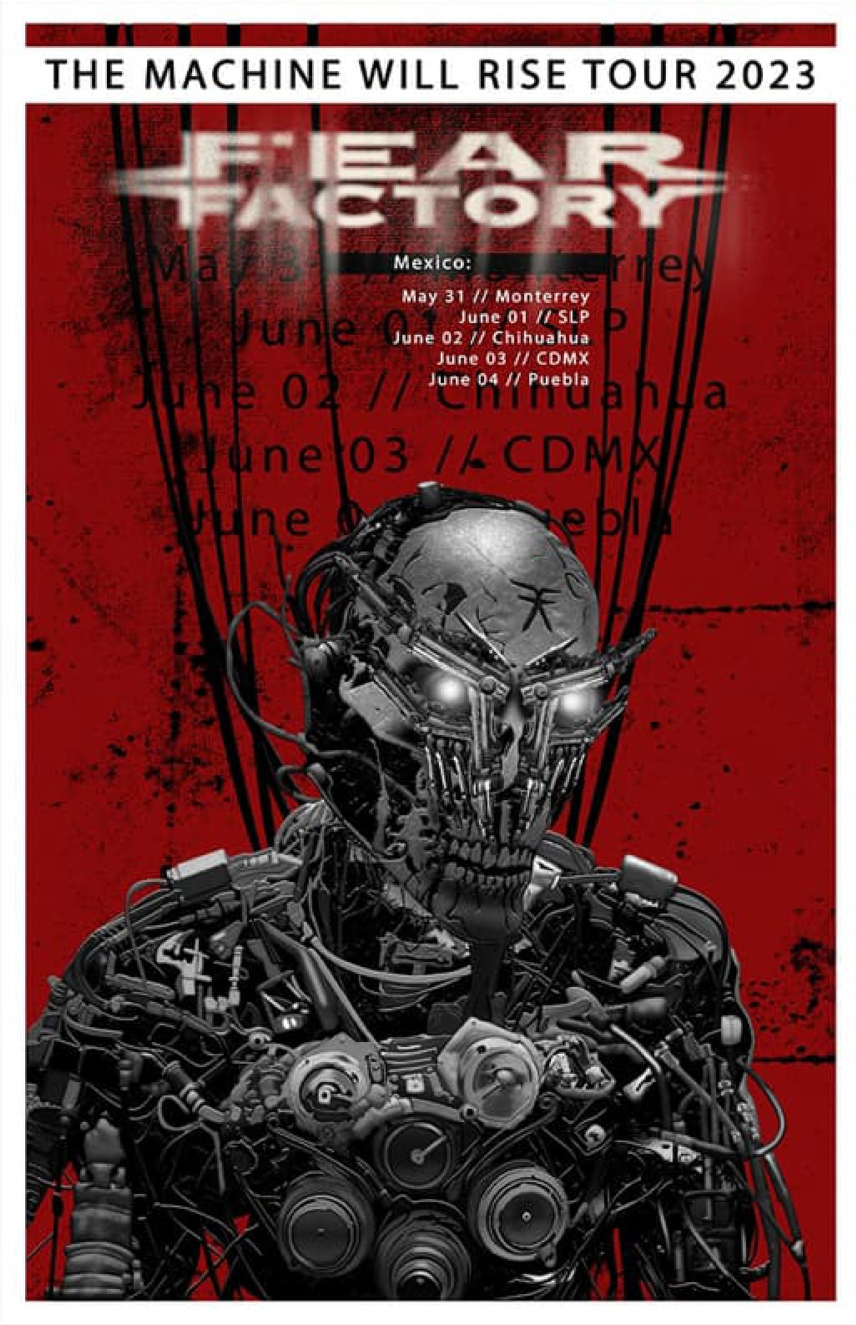 fear_factory_gig_poster_mexico_artwork_design_blvvsh_studio