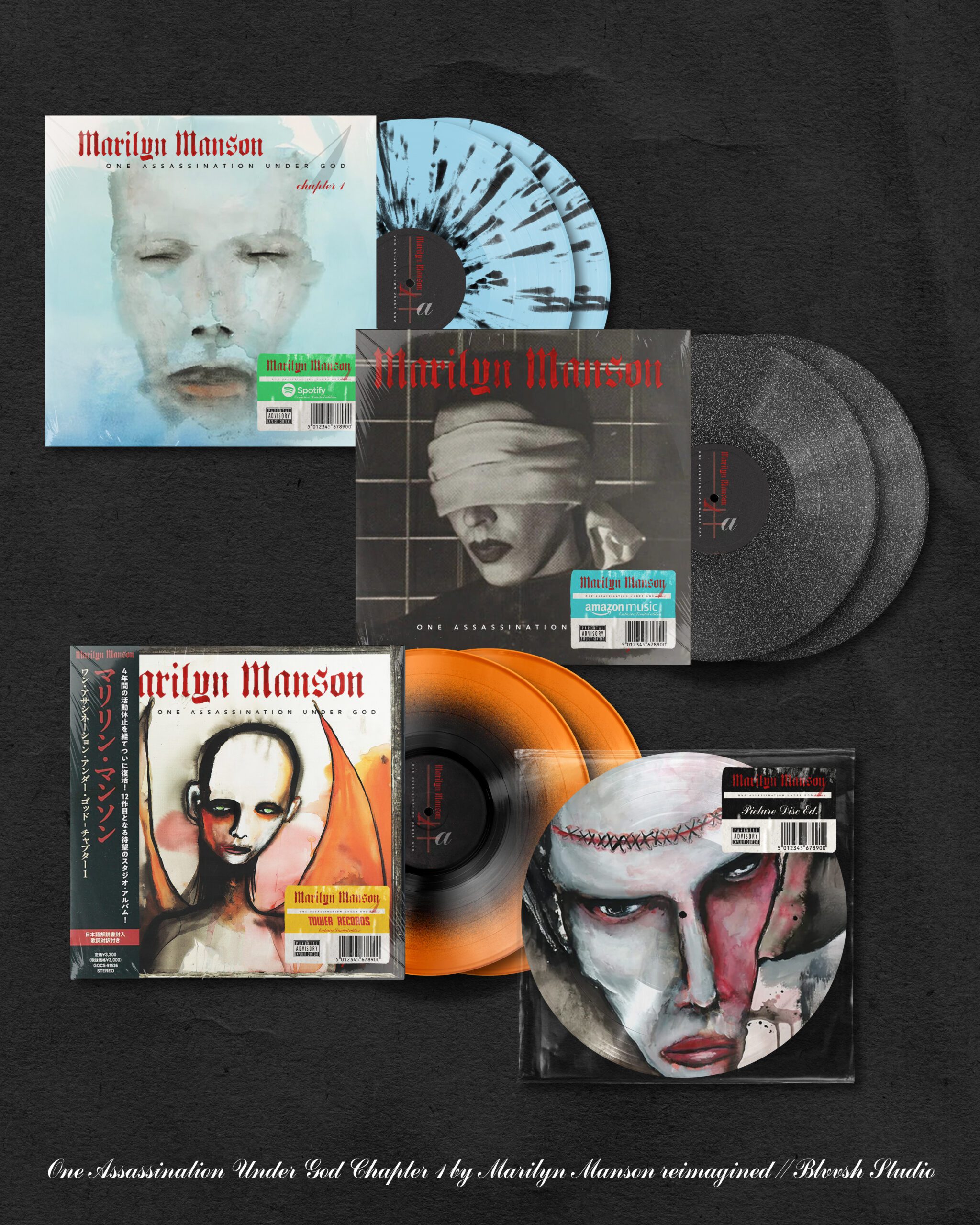 Blvvsh_Studio_Marilyn_Manson_Record_design