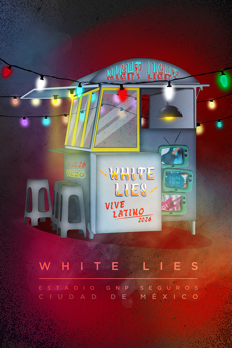 White_Lies_Gig_Poster_Vive_Latino_2026_Gio_Blvvsh